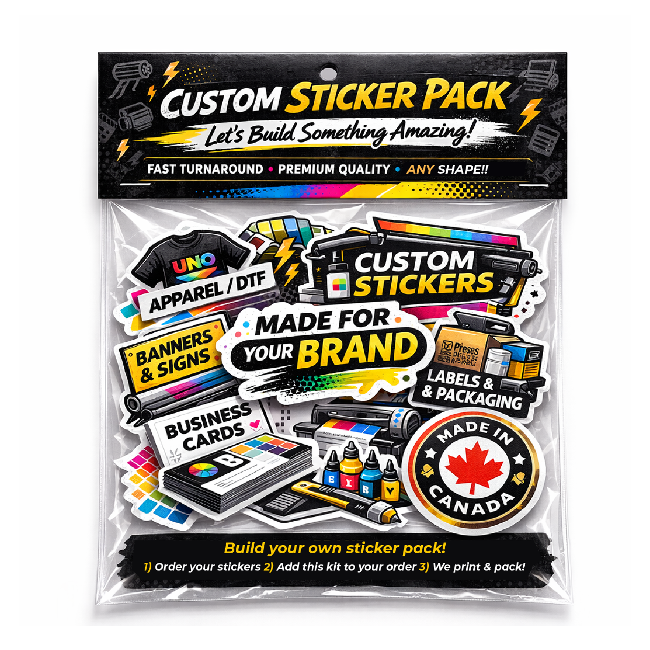 Owns Sticker Custom Sticker Packs | UNO Printing | UNO Printing Co.