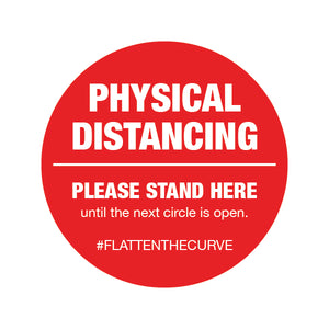 Physical Distance Circle - Floor Decal